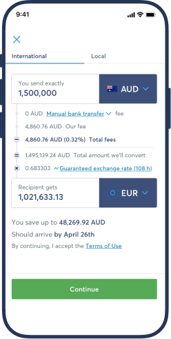 Reopened large transfers